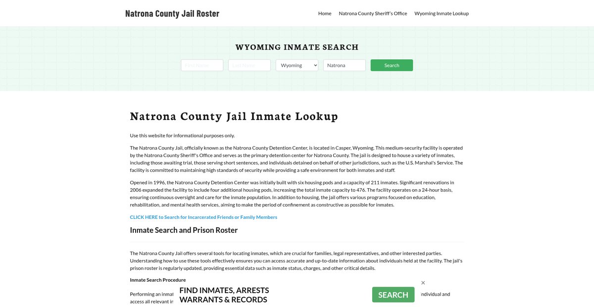 Preview of natronacountyjail.org