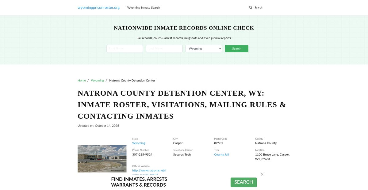 Preview of wyomingprisonroster.org