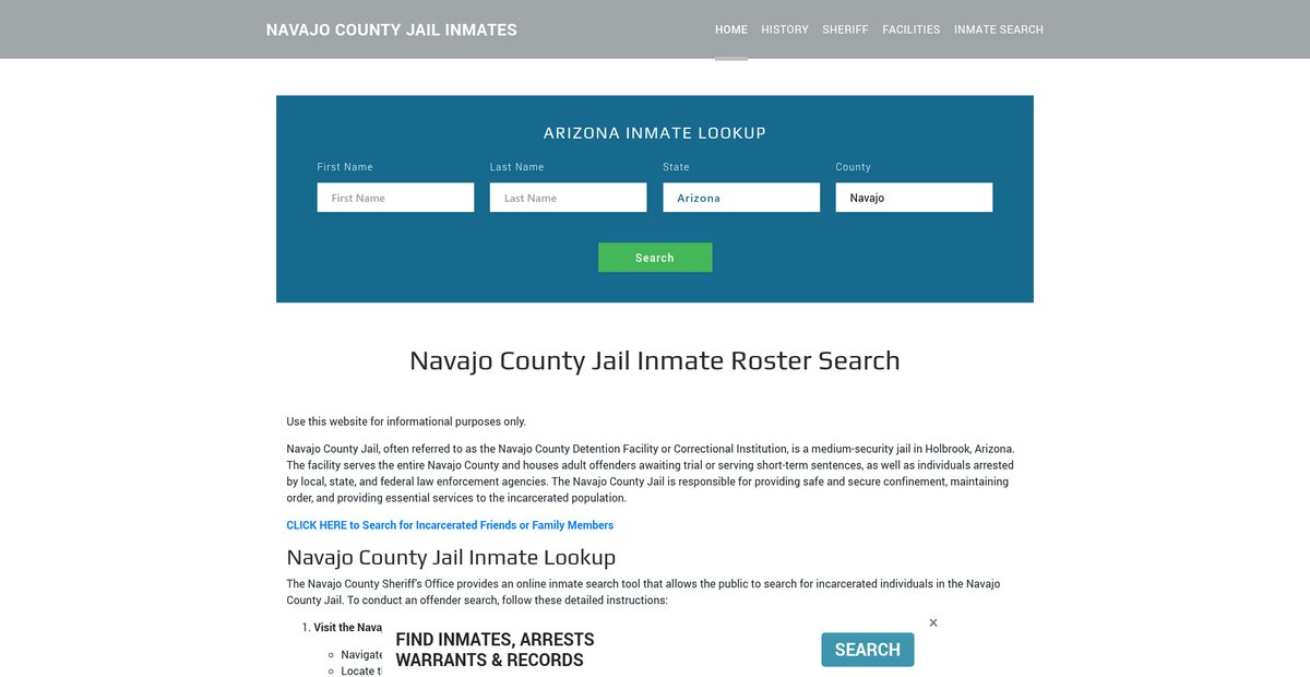 Preview of navajojailroster.org