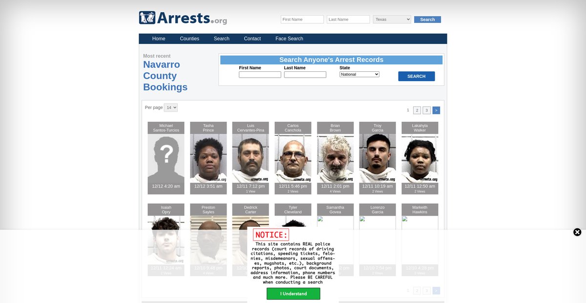 Preview of texas.arrests.org