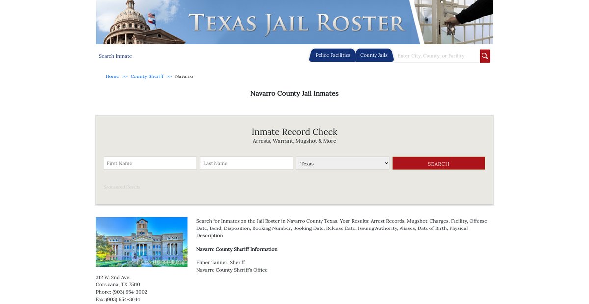Preview of texasjailroster.com