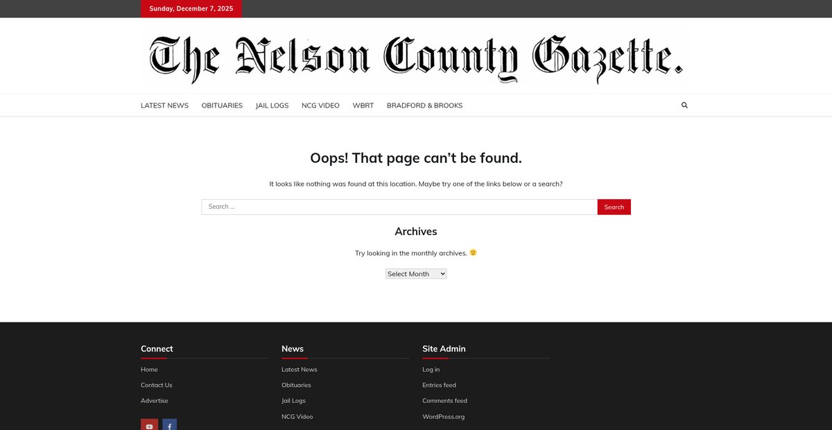 Preview of nelsoncountygazette.com
