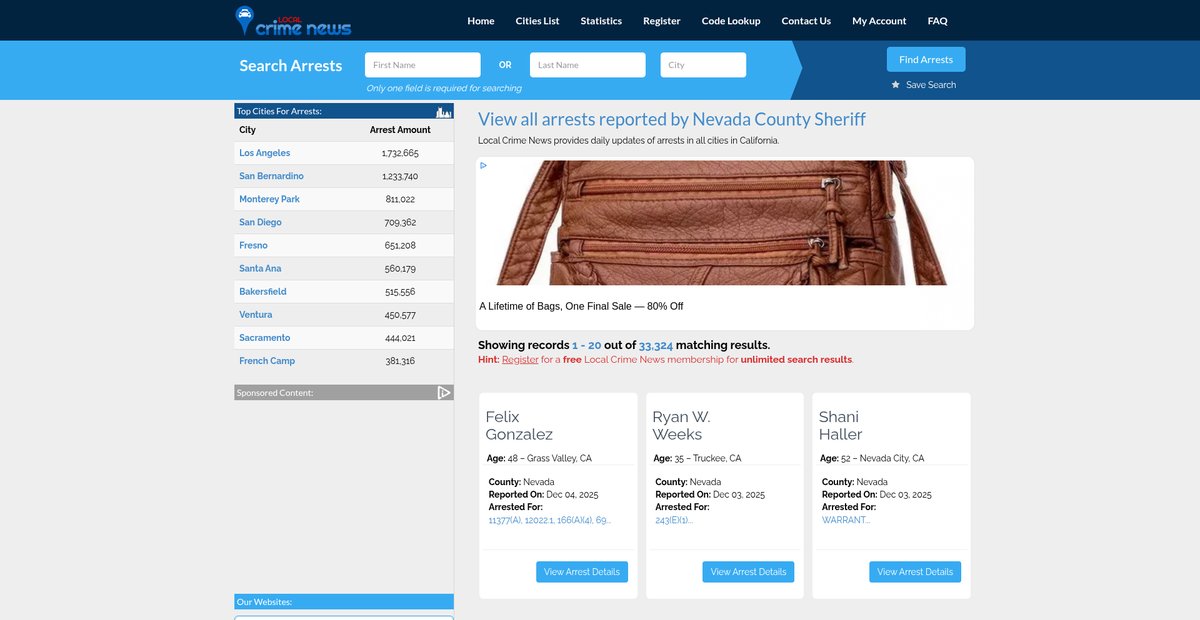 Preview of localcrimenews.com