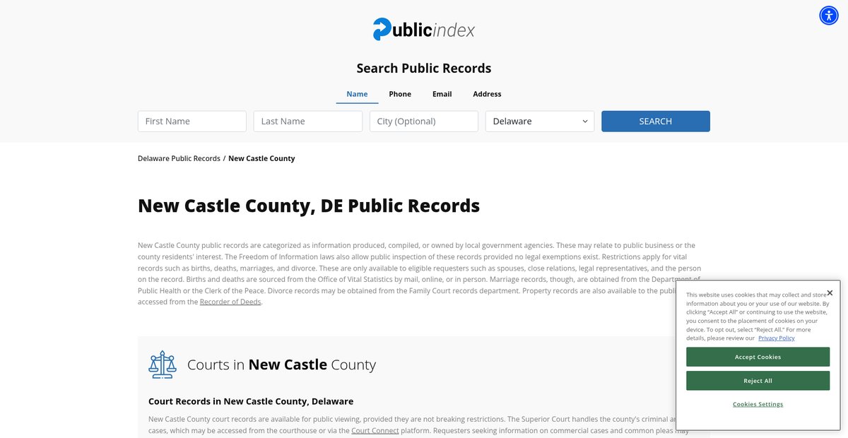 Preview of delaware.thepublicindex.org
