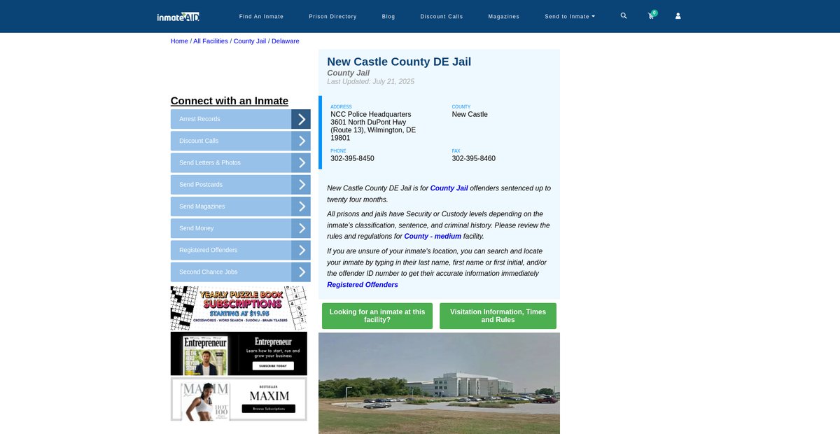 Preview of inmateaid.com
