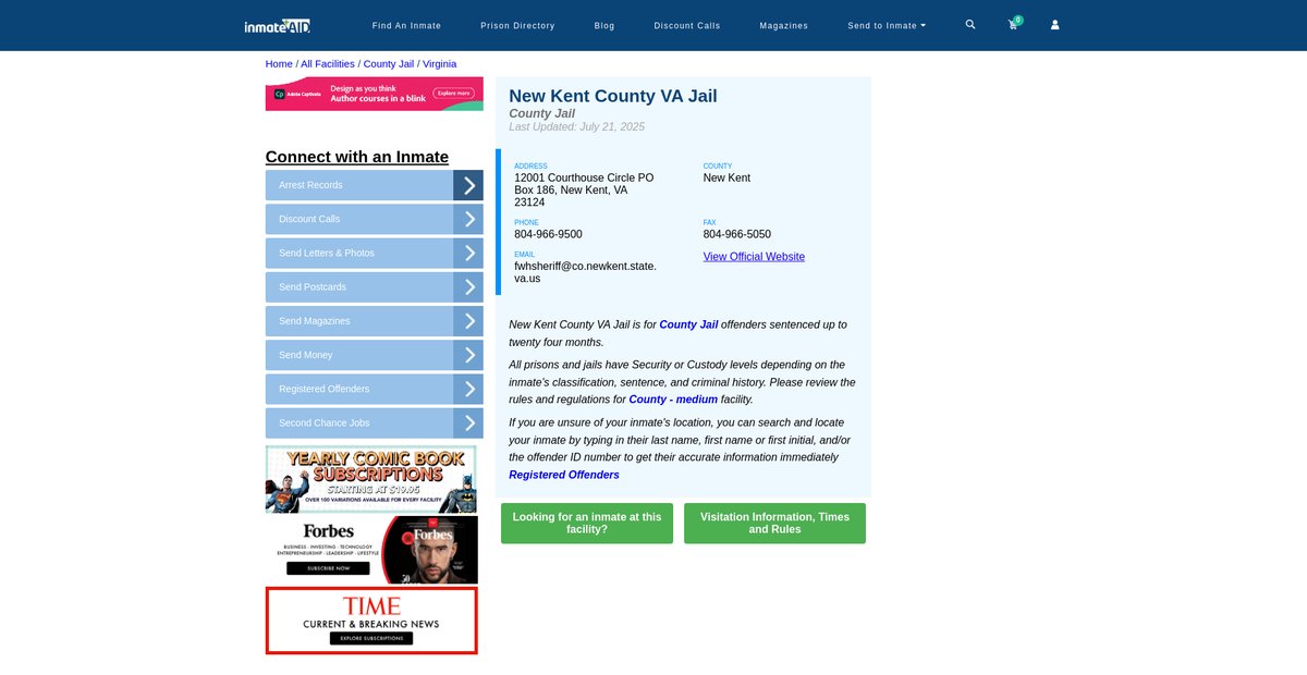 Preview of inmateaid.com