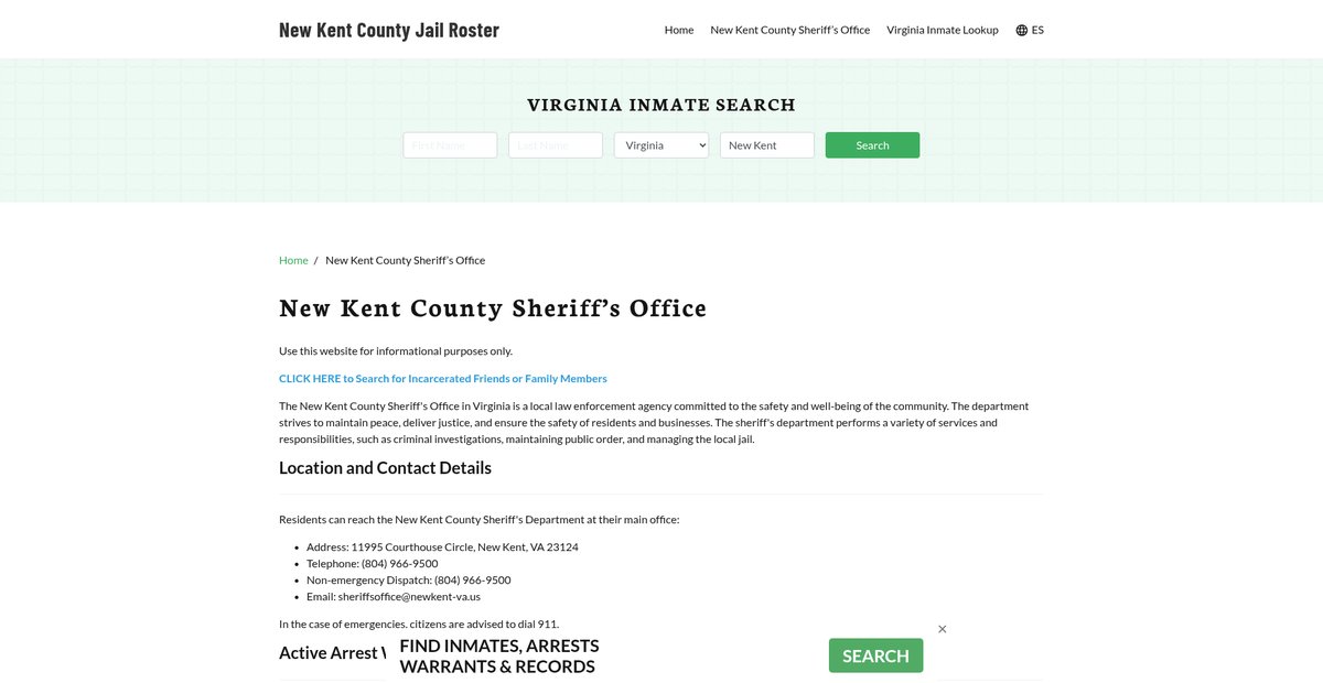 Preview of newkentcountyjail.org