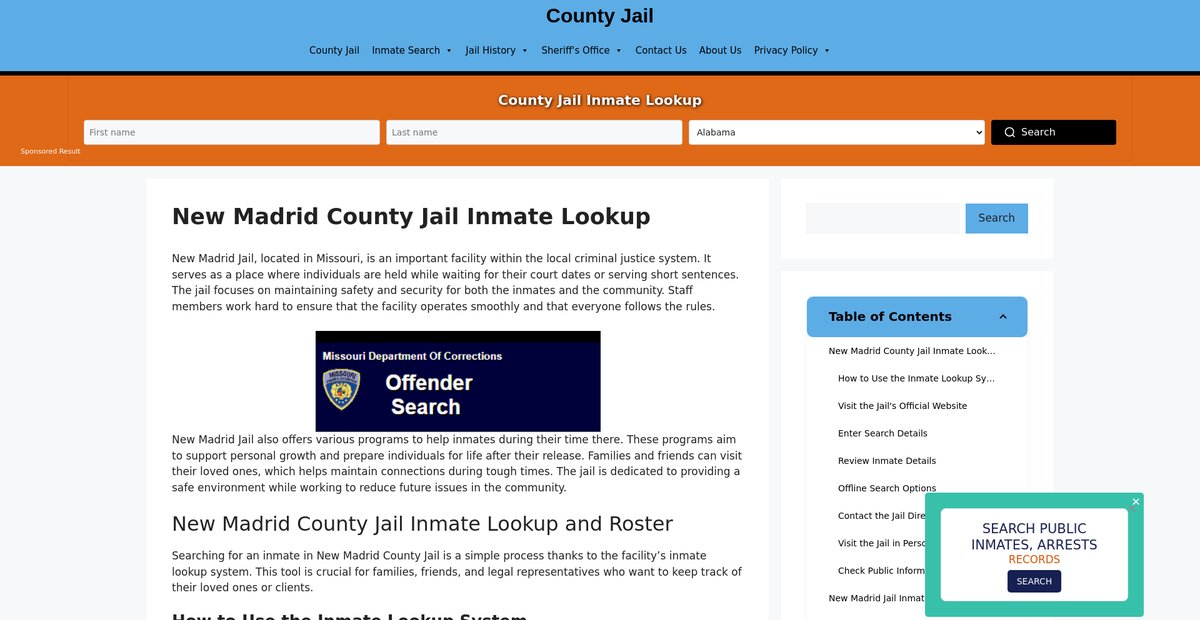 Preview of new-madrid.countyjail.org