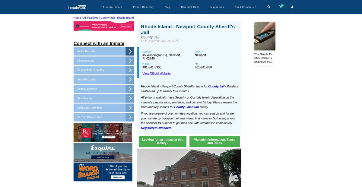 Preview of inmateaid.com