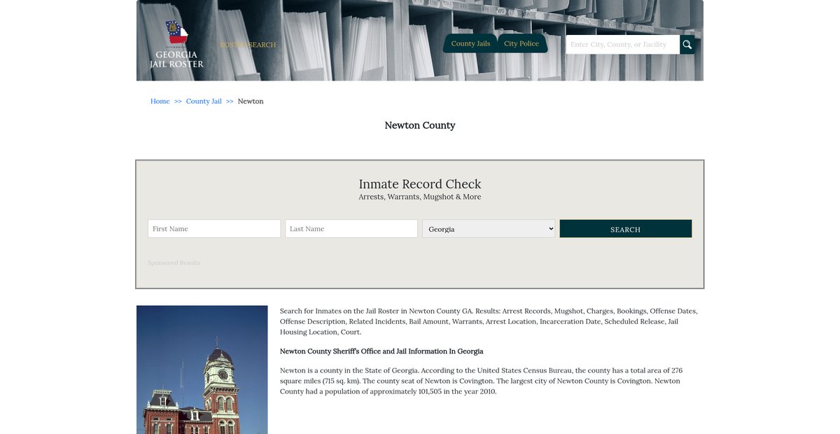 Preview of georgiajailroster.com
