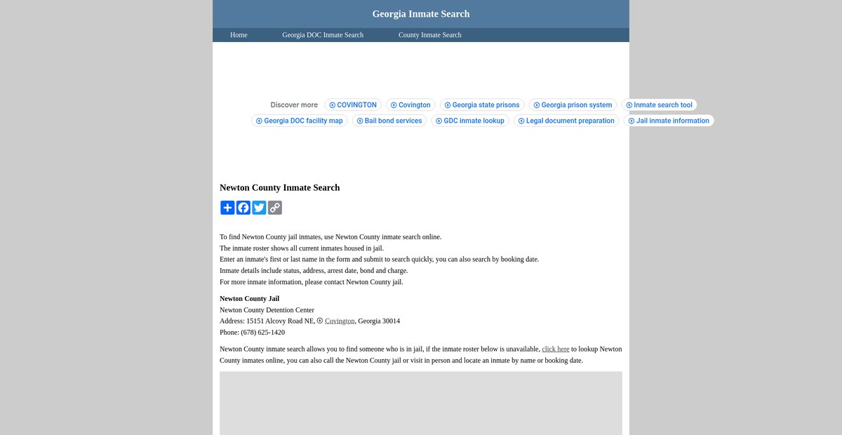Preview of inmatesearchgeorgia.org