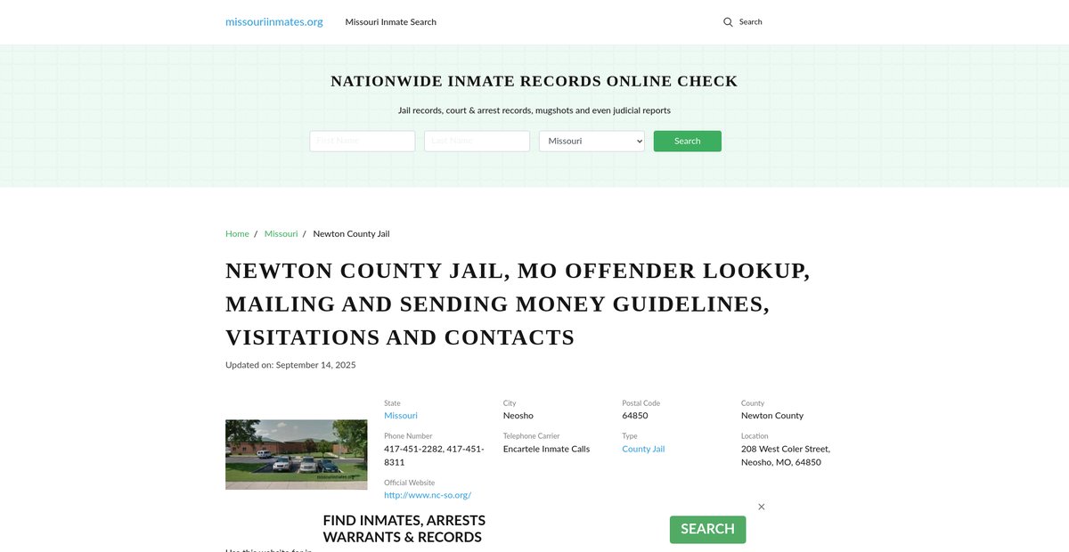 Preview of missouriinmates.org