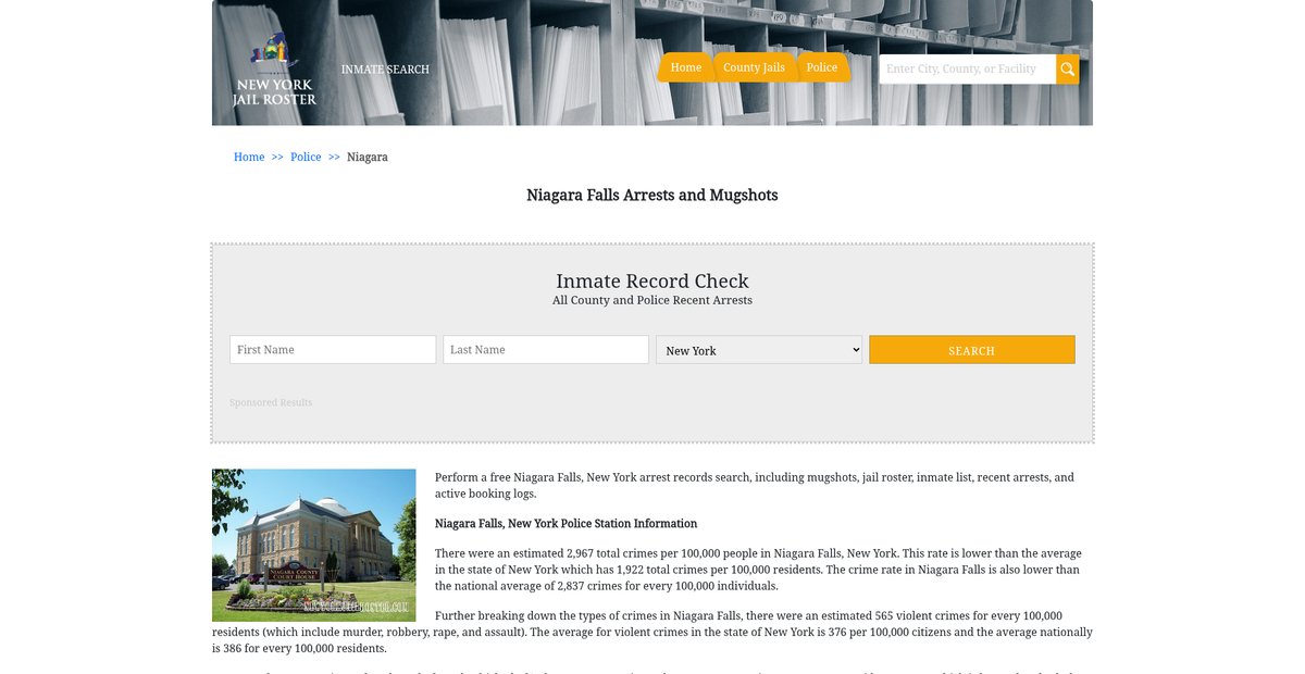 Preview of newyorkjailroster.com