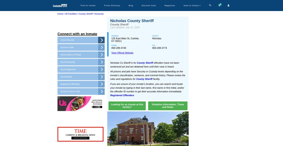 Preview of inmateaid.com