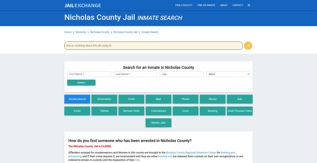 Preview of jailexchange.com