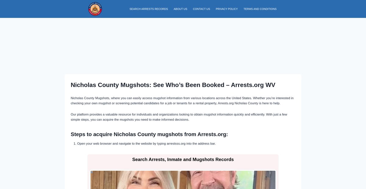 Preview of nicholas-mugshots.arrests-org.com