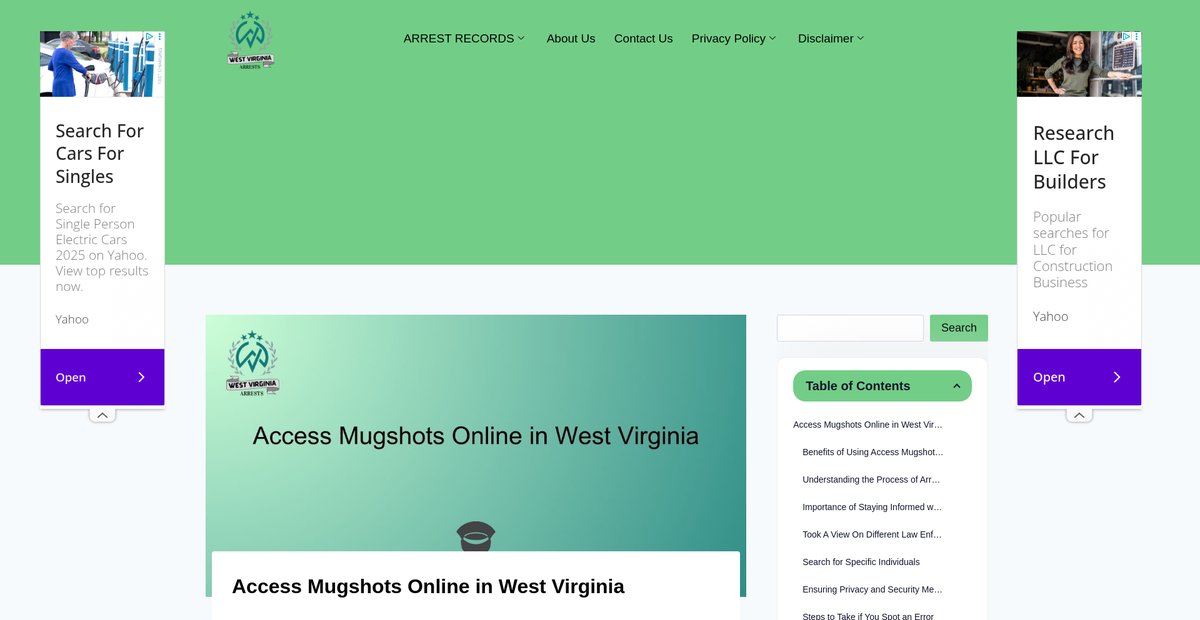 Preview of wv-arrests.org