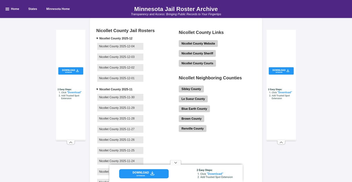 Preview of jailrosters.org
