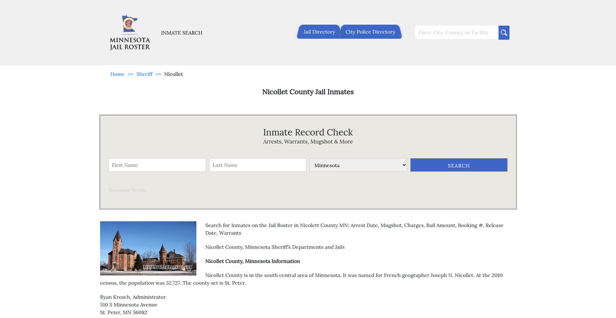 Preview of minnesotajailroster.com