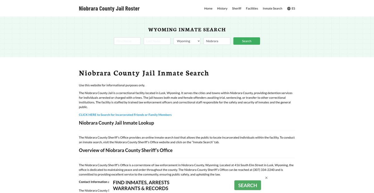 Preview of niobraracountyjail.org