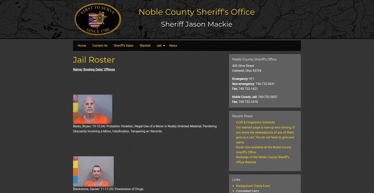 Preview of noblesheriff.org