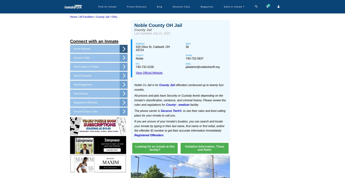 Preview of inmateaid.com