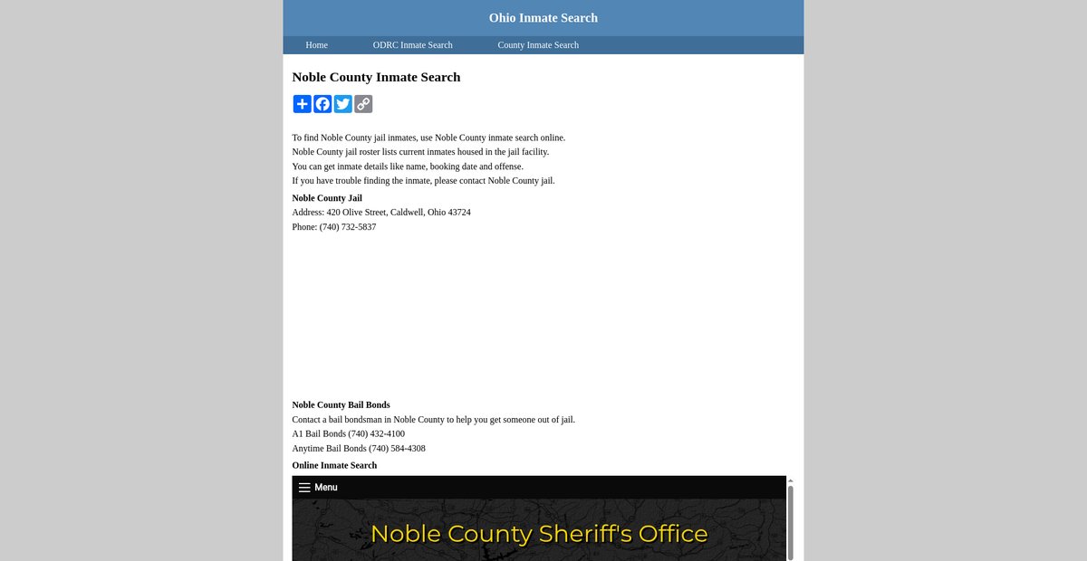 Preview of inmatesearchohio.org