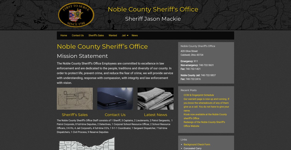 Preview of noblesheriff.org