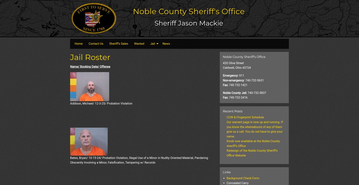 Preview of noblesheriff.org