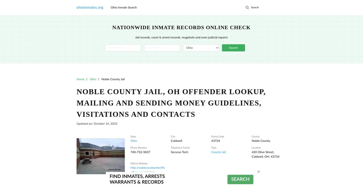 Preview of ohioinmates.org