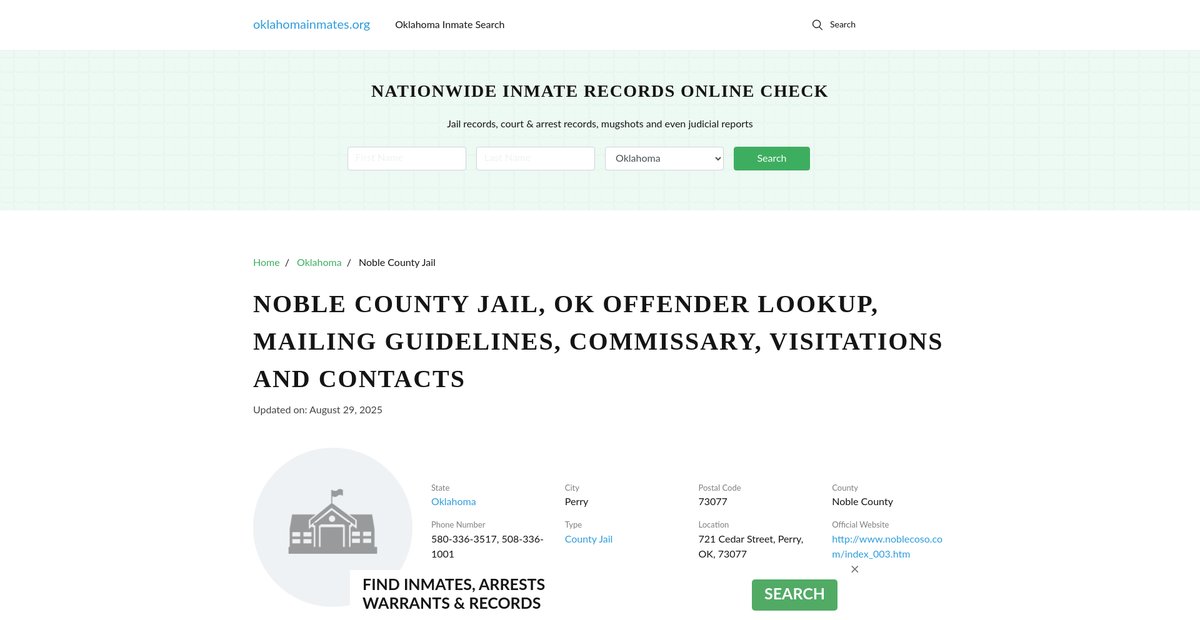 Preview of oklahomainmates.org