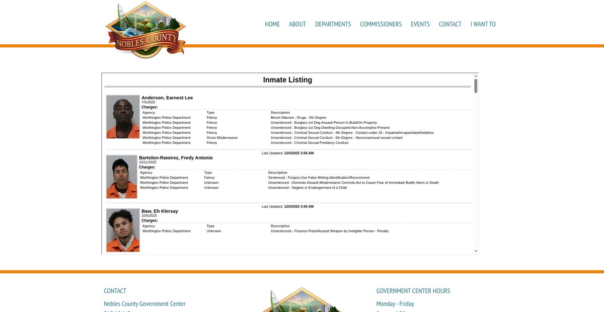 Preview of co.nobles.mn.us