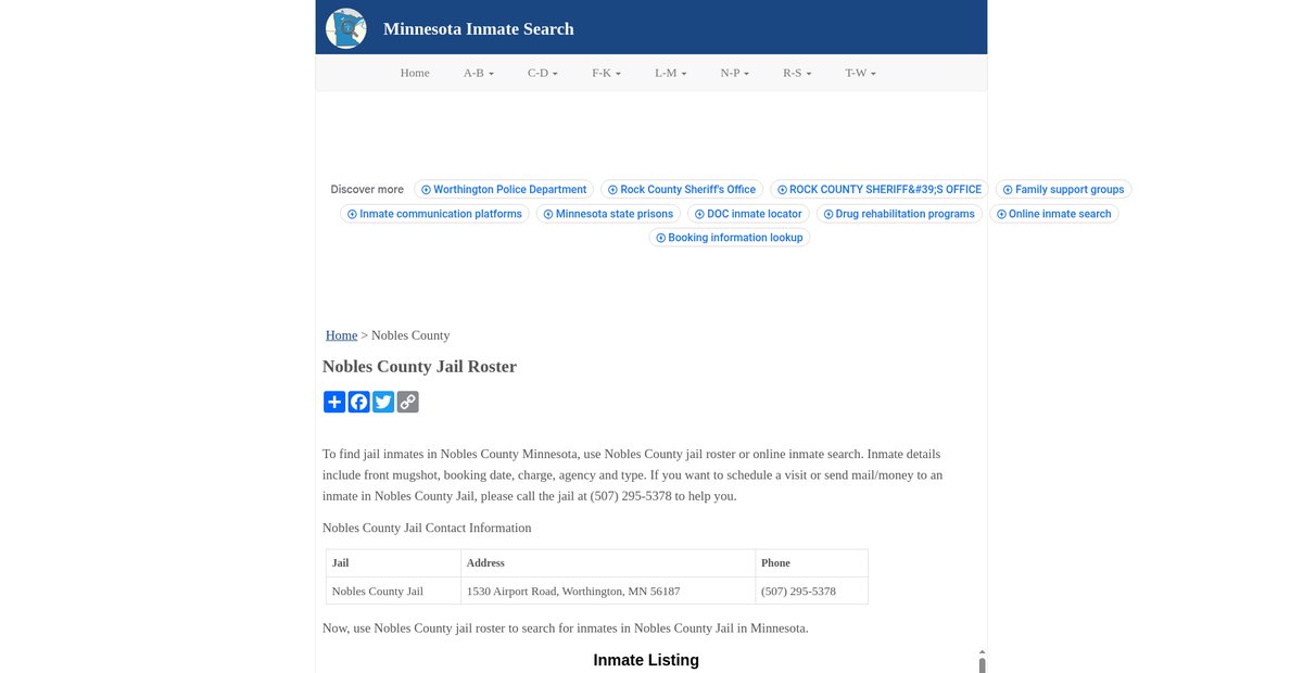 Preview of inmatesearchmn.org