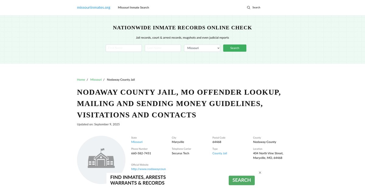 Preview of missouriinmates.org