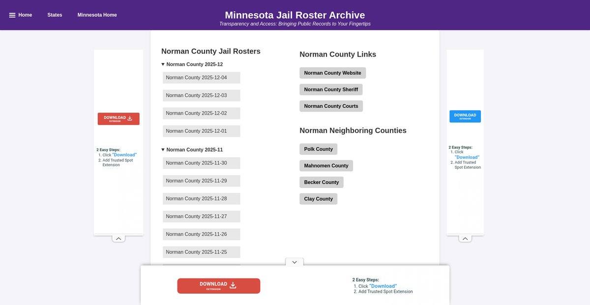 Preview of jailrosters.org