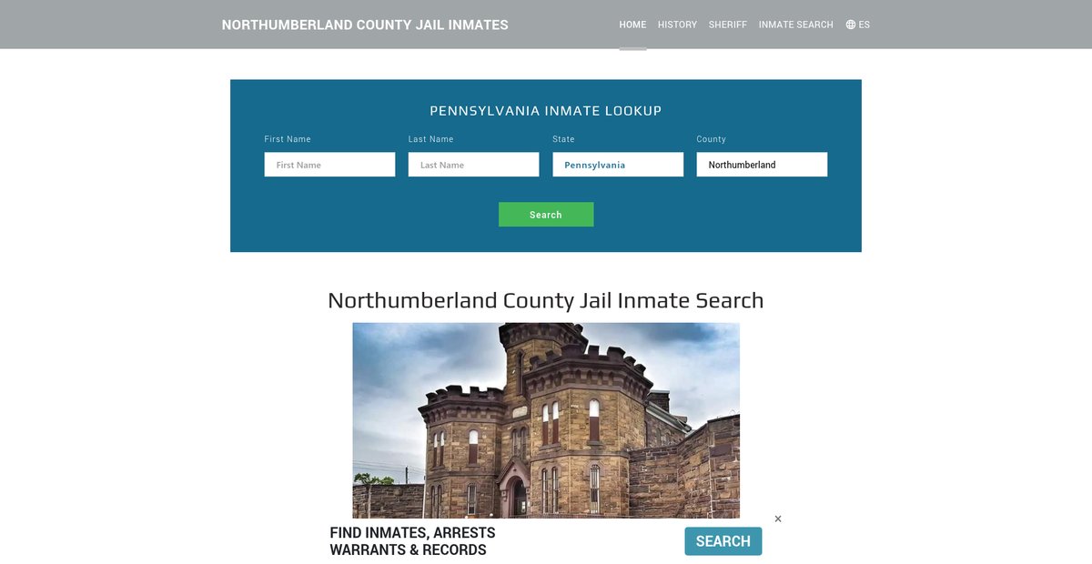 Preview of northumberlandjailroster.org