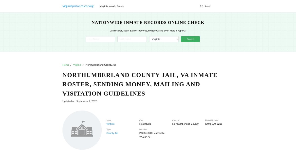 Preview of virginiaprisonroster.org