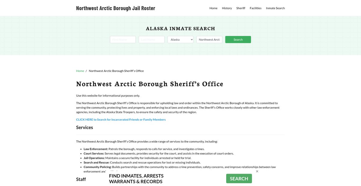 Preview of northwestarcticcountyjail.org