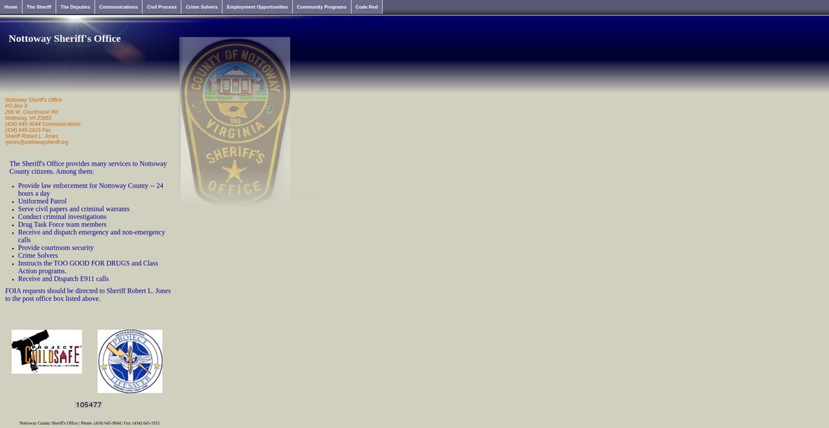 Preview of nottowaysheriff.org