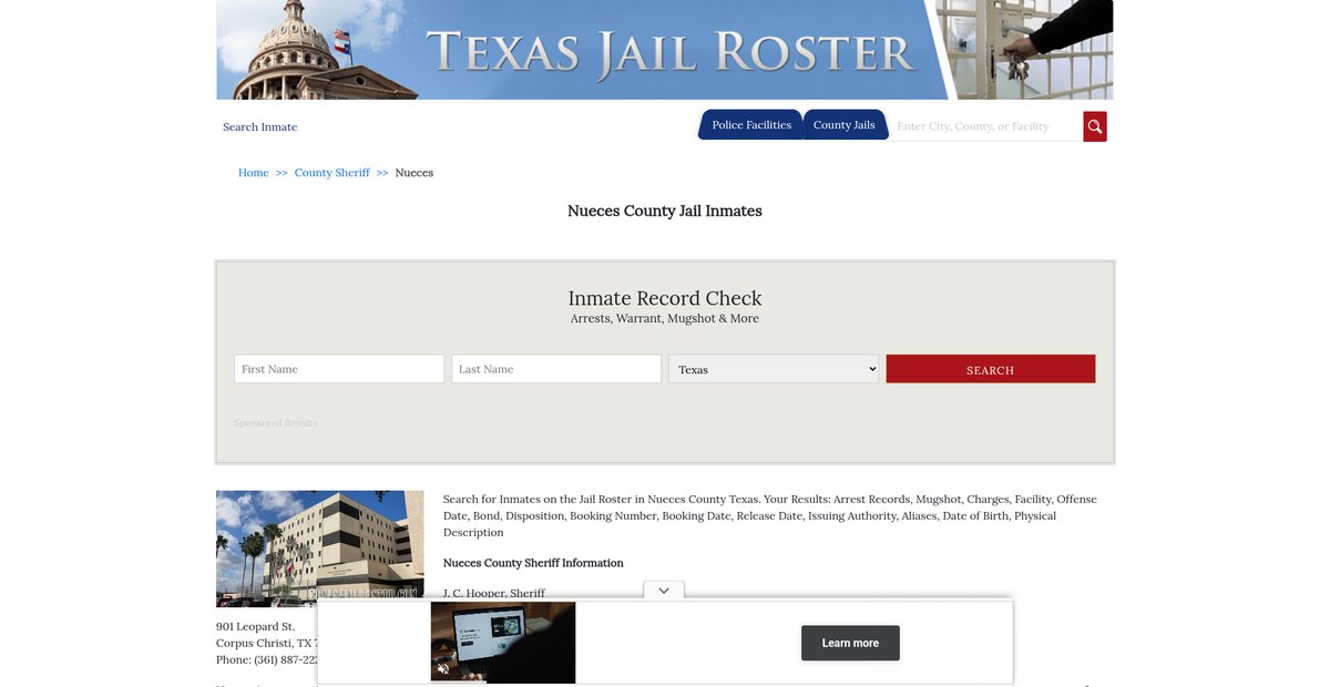 Preview of texasjailroster.com