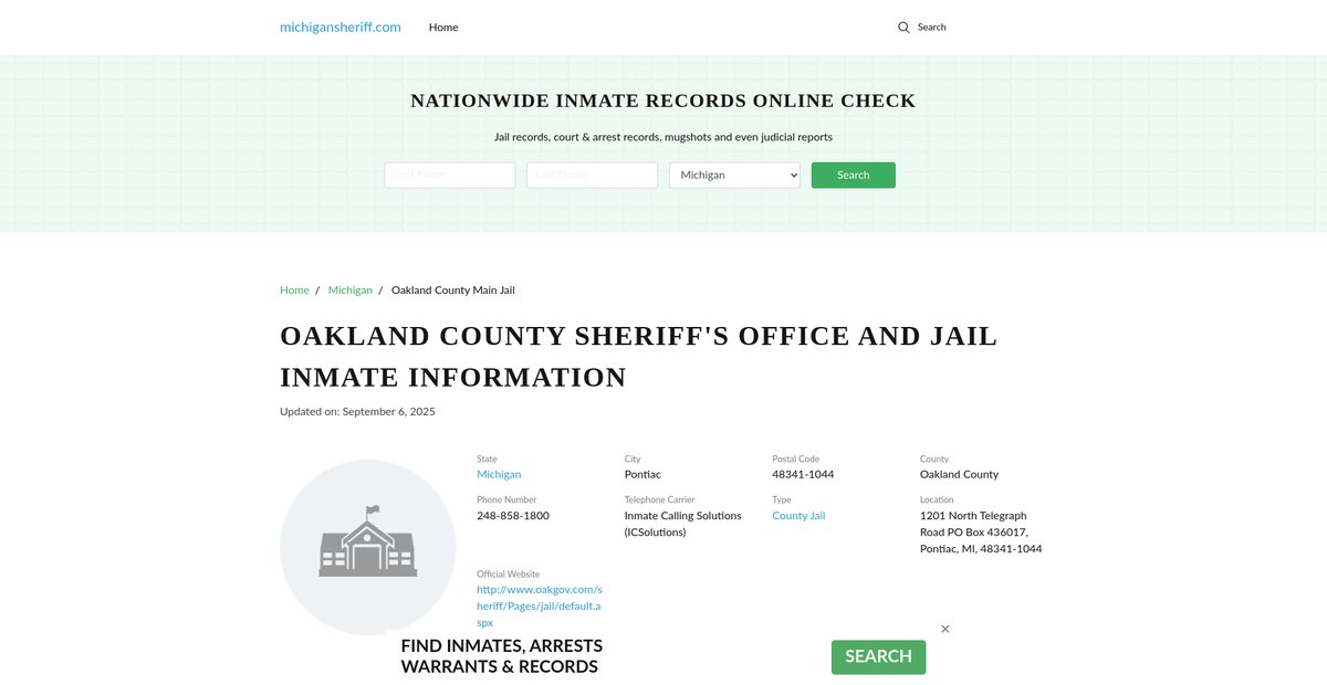 Preview of michigansheriff.com