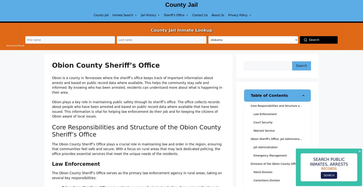 Preview of obion-sheriff-arrest-warrants.countyjail.org