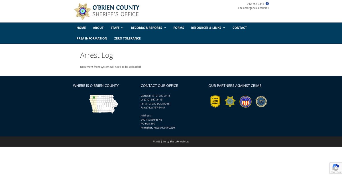 Preview of obriencountysheriff.com