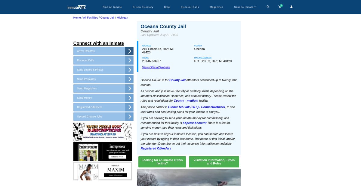 Preview of inmateaid.com