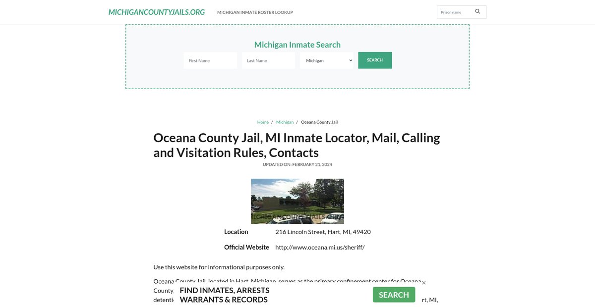 Preview of michigancountyjails.org