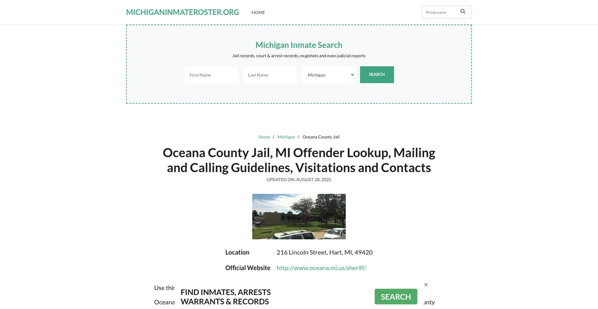 Preview of michiganinmateroster.org