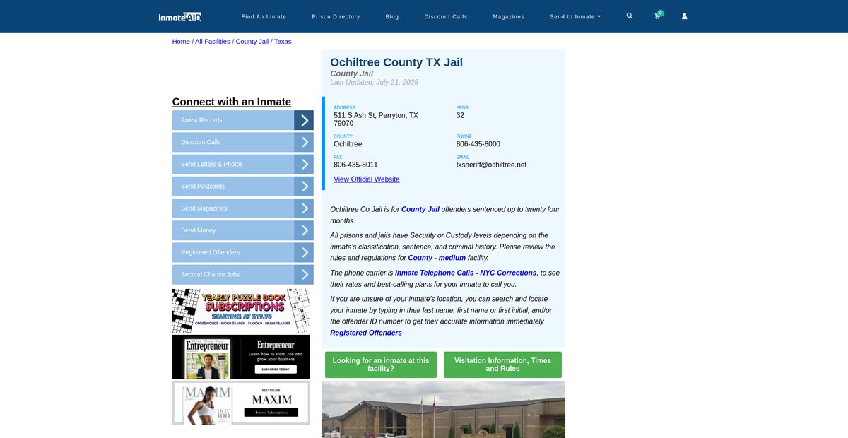 Preview of inmateaid.com