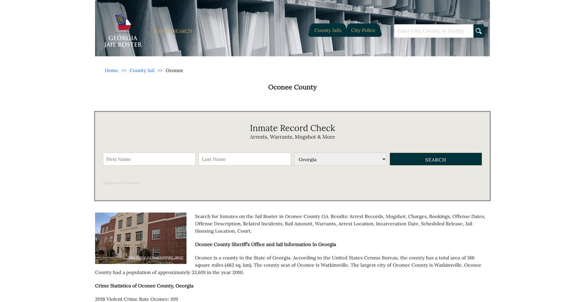 Preview of georgiajailroster.com