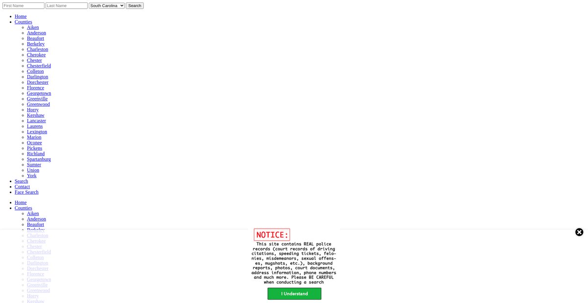 Preview of southcarolina.arrests.org