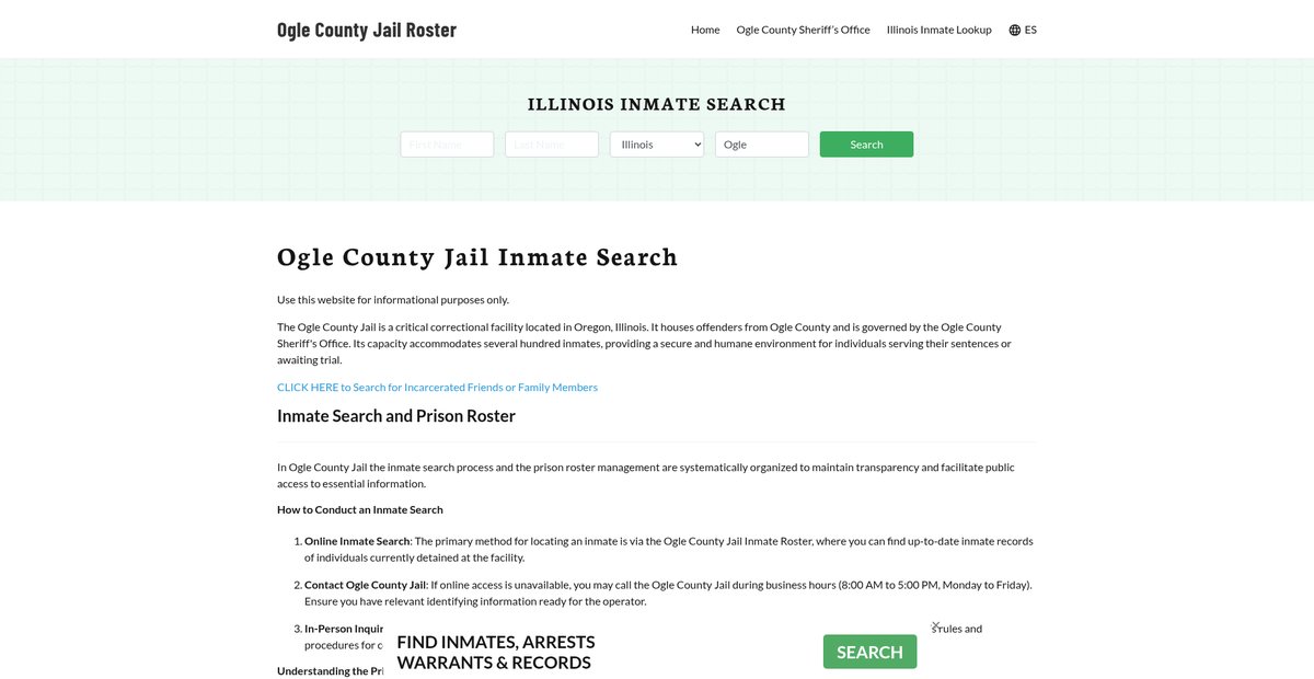 Preview of oglecountyjail.org